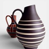 Mid-Century Modern Terracotta Pitcher by AKRU, West Germany, 1950s