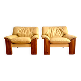 Paire de fauteuils “Sapporo” par Mario Marenco pour Mobil Girgi, Italie, années 1970.