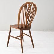 Windsor Antique Early 20th English Victorian Dining Room Chairs, Set of fou