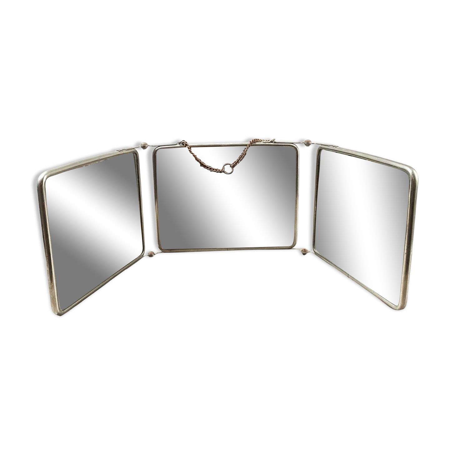 Horizontal triptych mirror