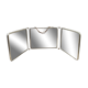 Horizontal triptych mirror