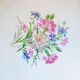 Digoin Sarreguemines "Lilitia" Large flat plate cake dish