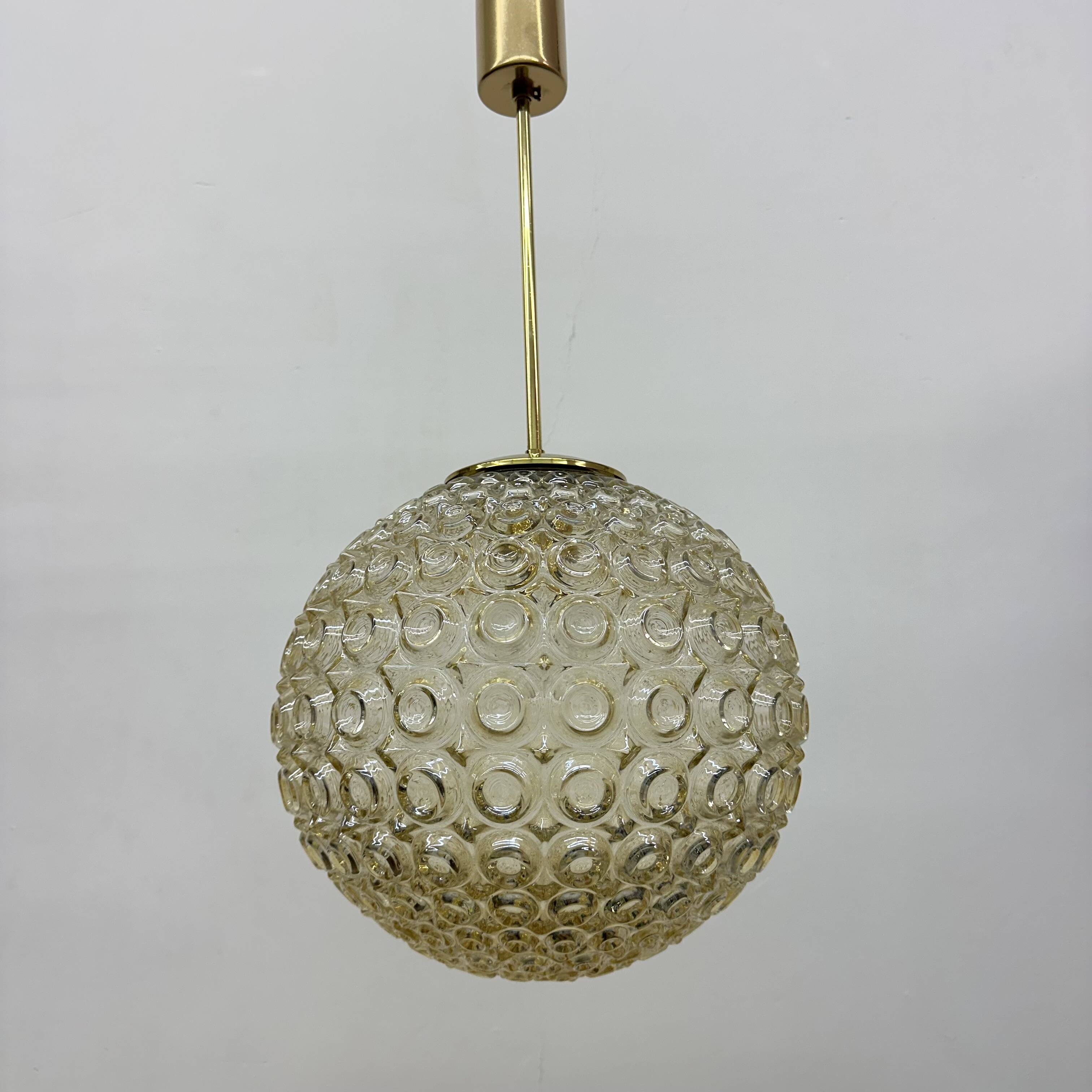 Limburg Glashütte bubble glass pendant light , 1970’s