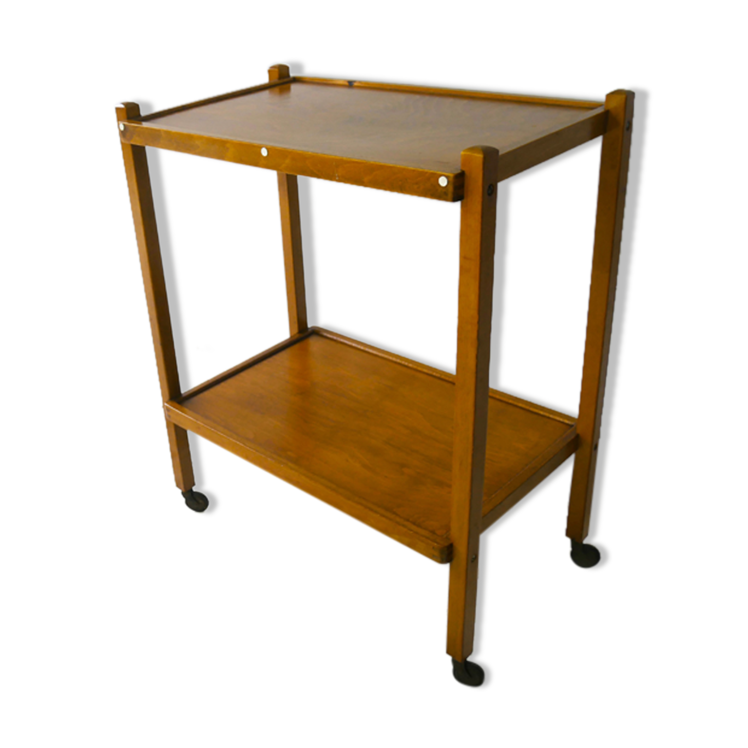 1940’s vintage mid century wooden drinks/tea trolley