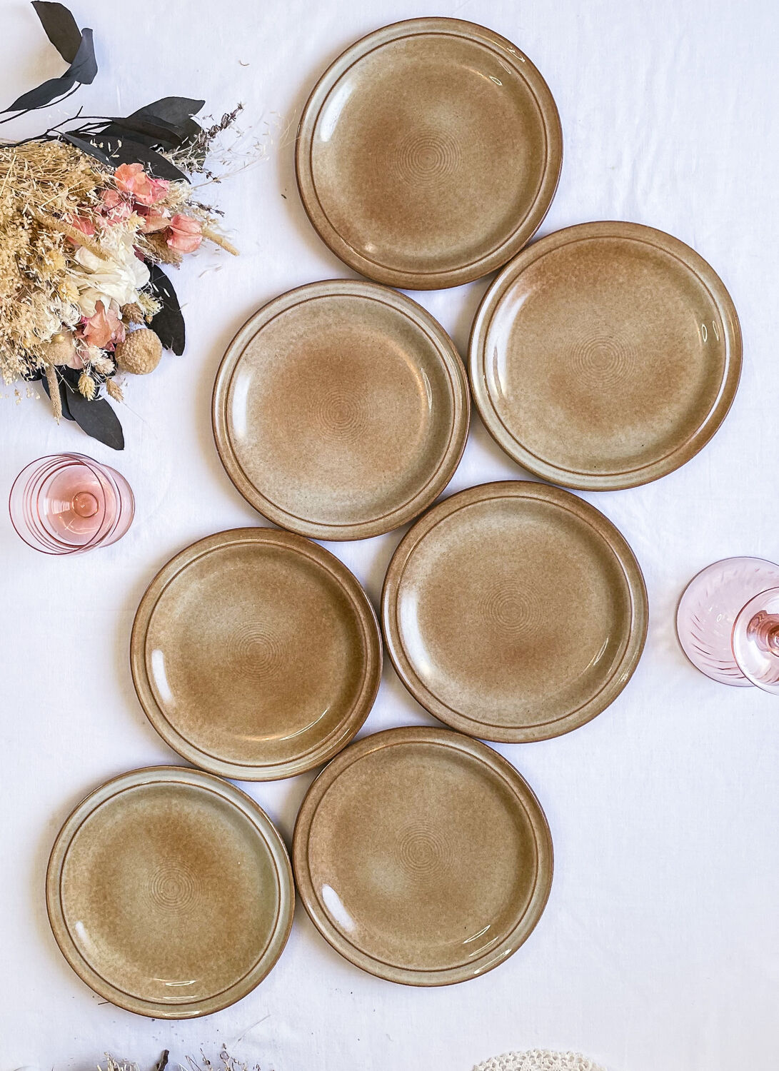 Stoneware dessert service