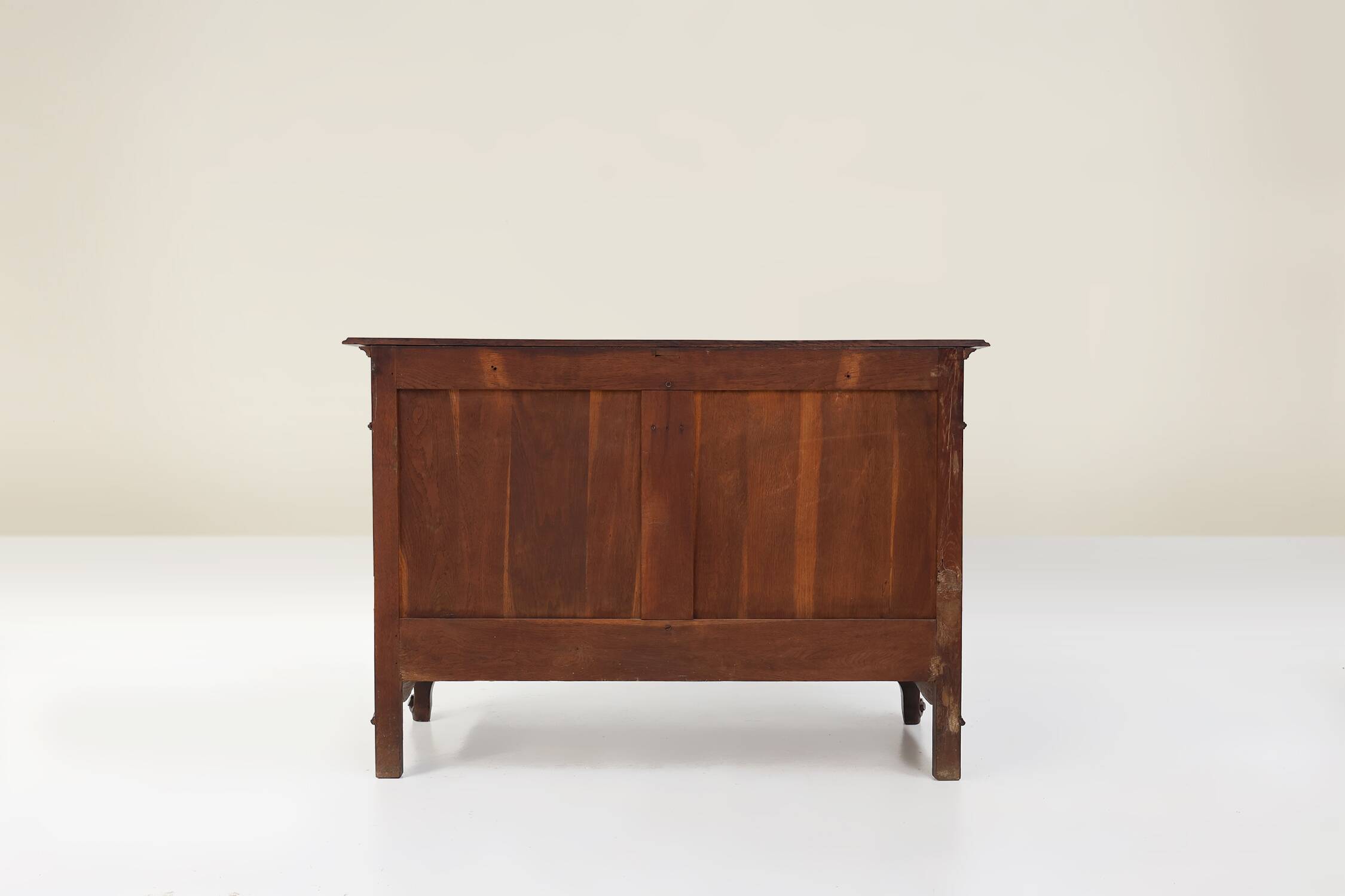 French Antique carved oak chest of drawers