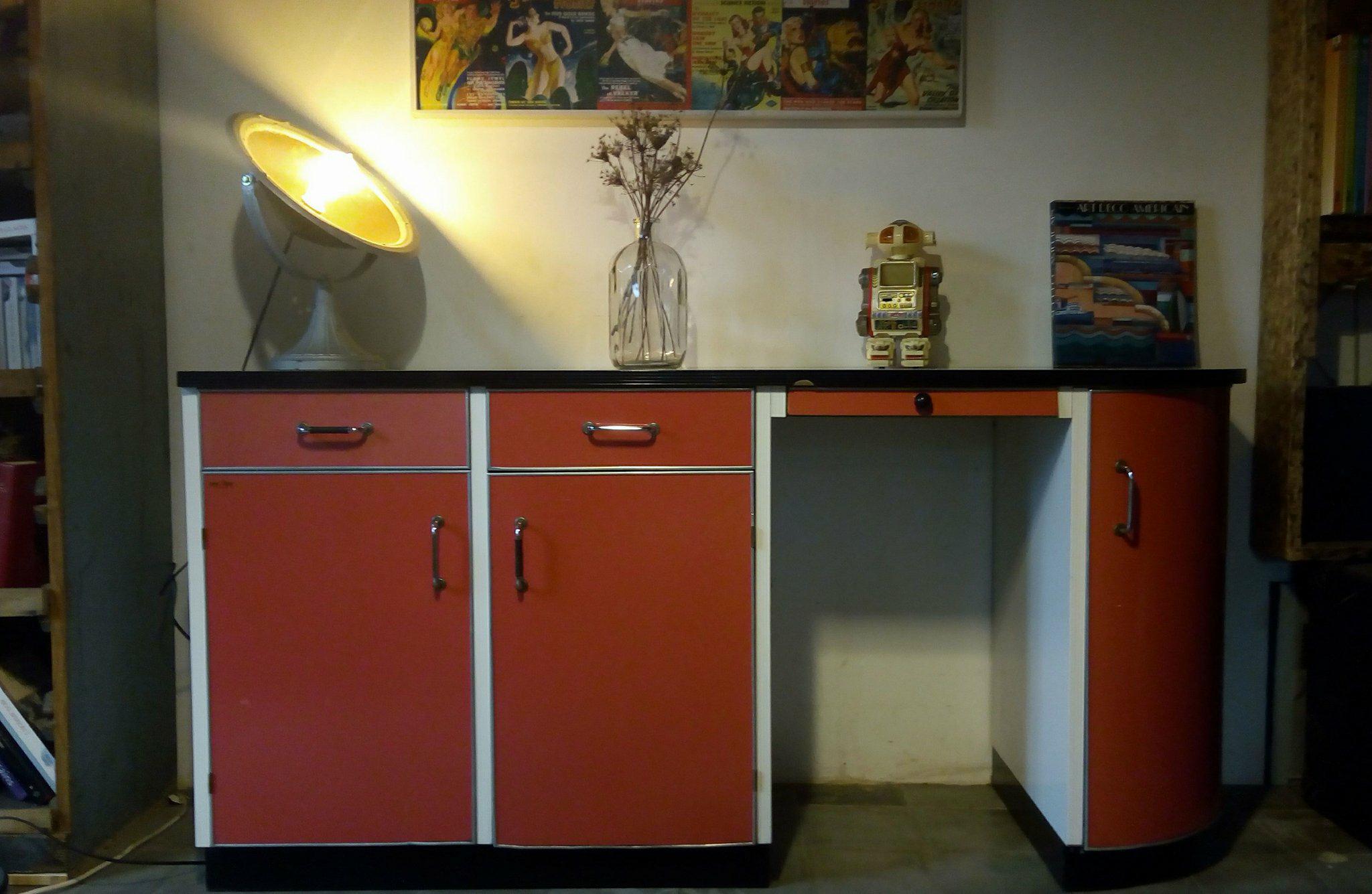 Meuble de cuisine en formica années 60