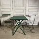 Folding metal garden table