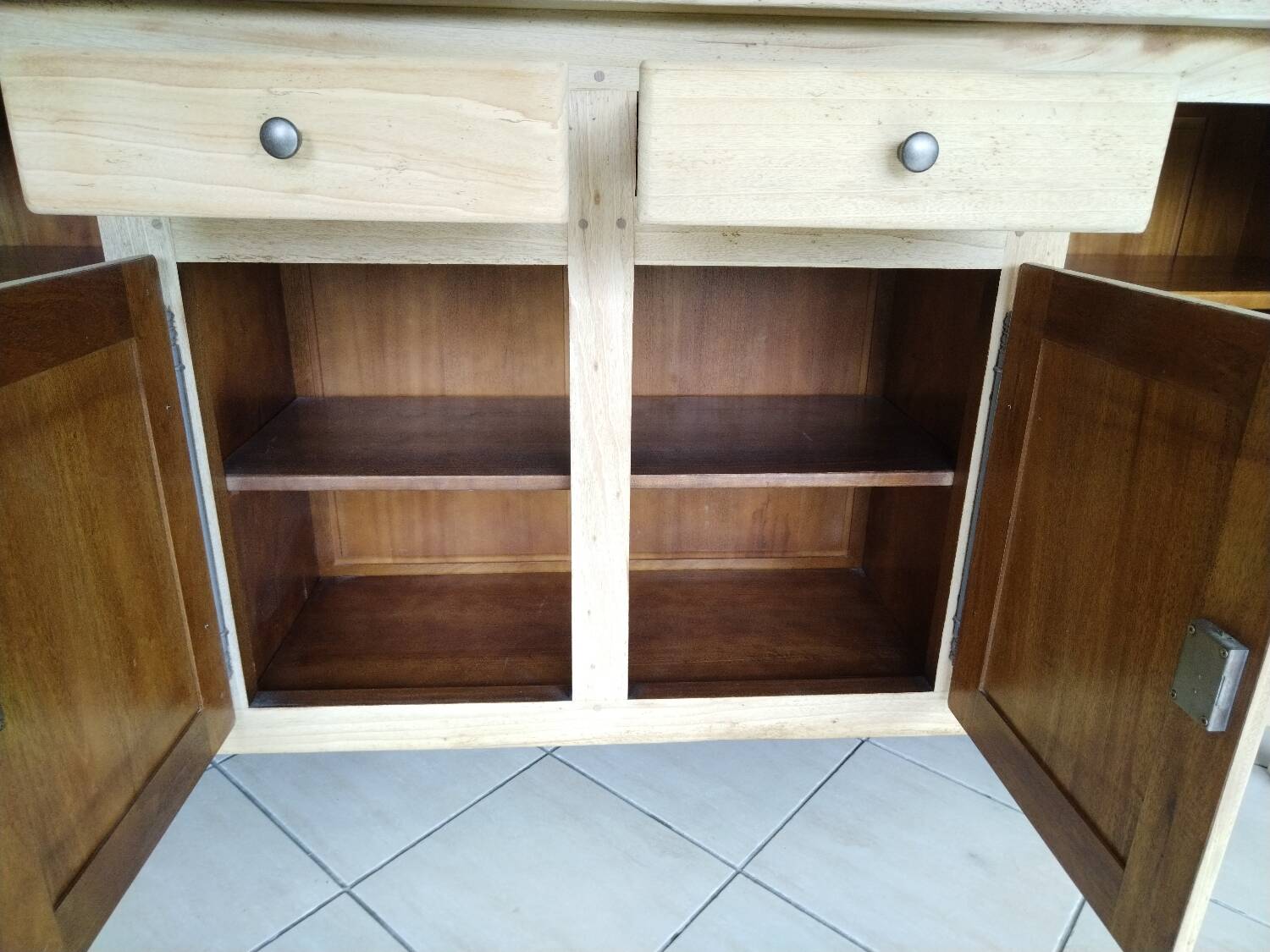 Large renovated solid oak sideboard