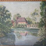 Signed painting H Boquet