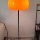Lampadaire vintage champignon orange 1980
