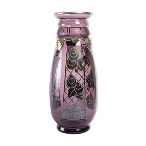 Vase d'argyl verre couleur - violet