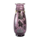 Argyl vase - purple glass and silver metal - period: art deco - twentieth century