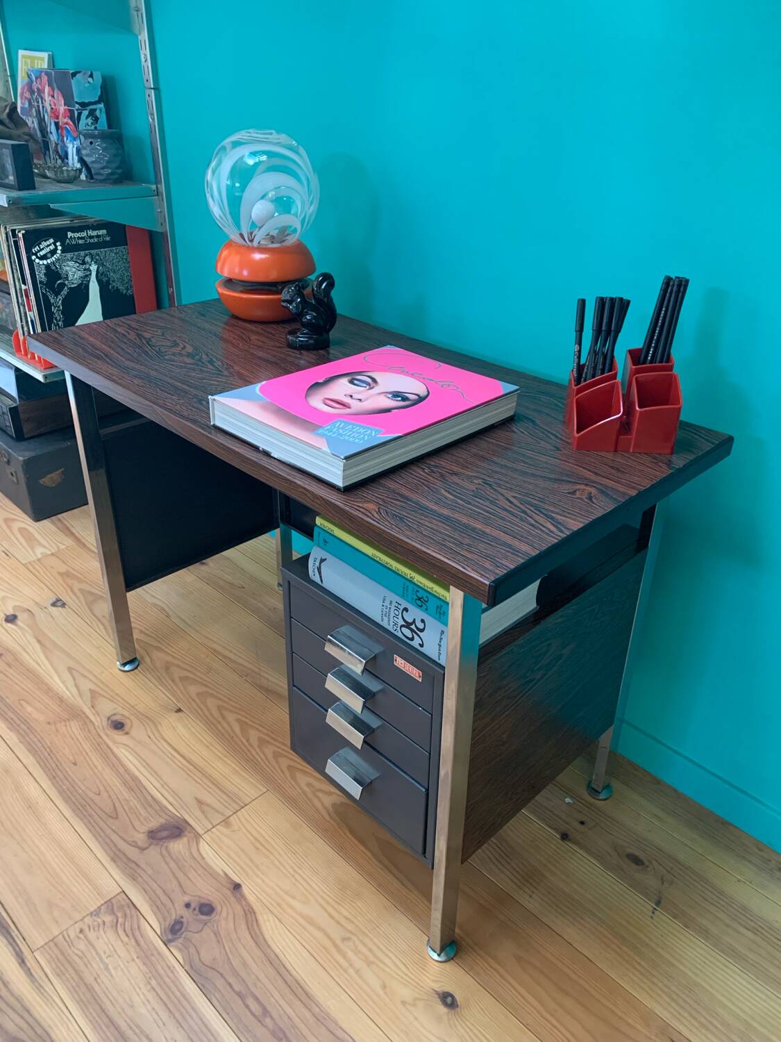 Mid-Century Industrial Vintage Desk