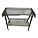 Mahogany and glass side table