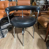 LC-7 Swivel Armchair by Le Corbusier, Cassina edition, 1980s