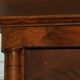 Sideboard with half-columns in walnut, Empire period.