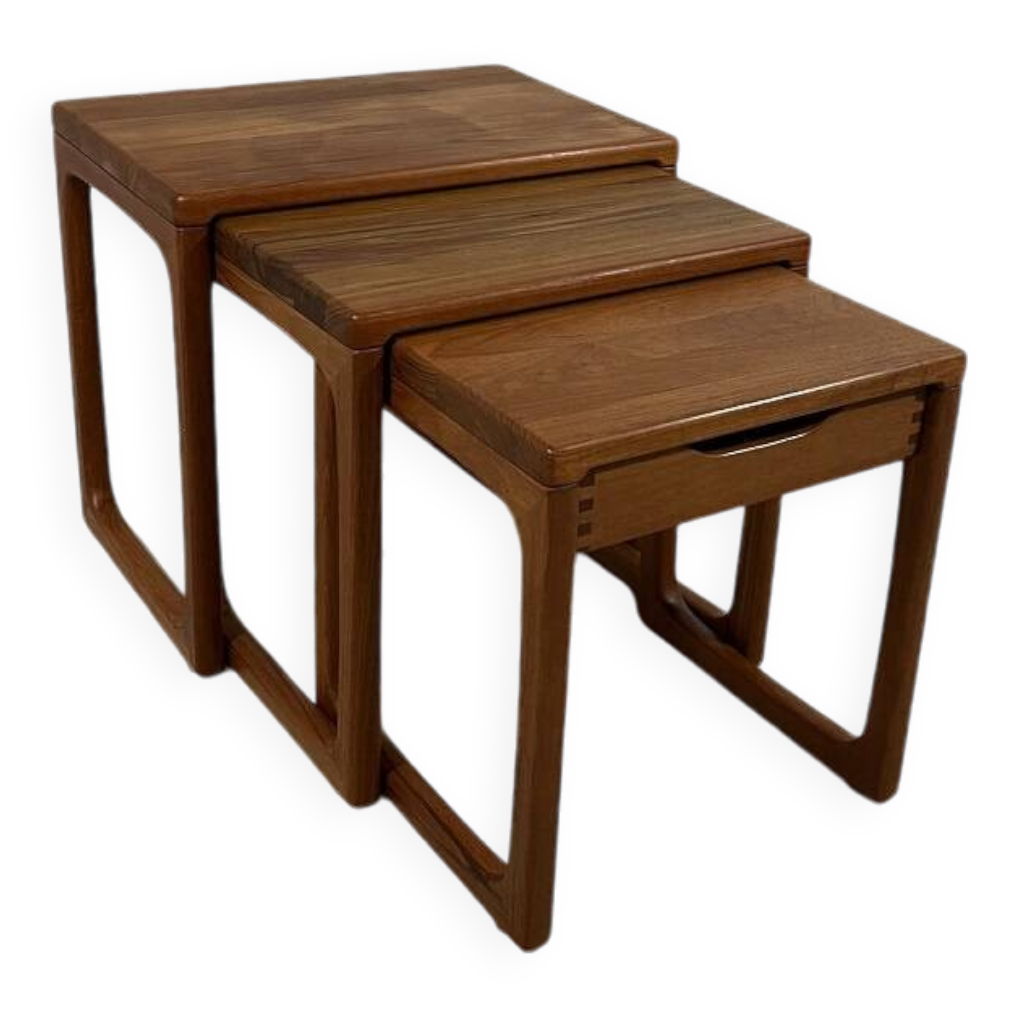 BR Gelsted teak nesting tables with drawer Denmark