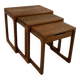 BR Gelsted teak nesting tables with drawer Denmark