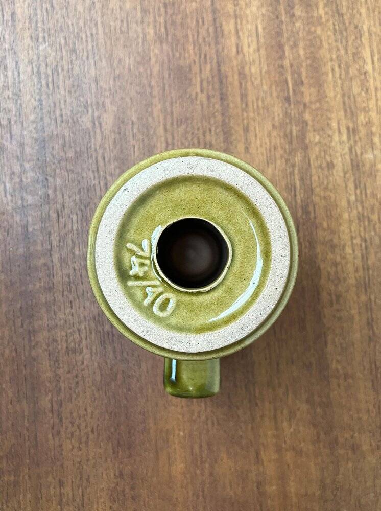 Mid-century West German pottery candlestick WGP by Cari Zalloni for Steuler, 1960s.