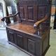Banc coffre en bois richement sculpté – Style Renaissance – XIXe siècle