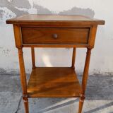 Old side table in merisier stamped