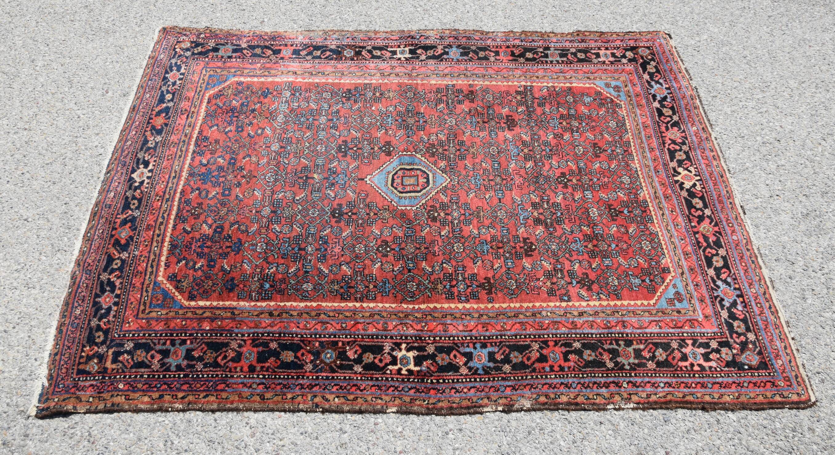 Tapis d'orient iran malayer vintage  : 1.55 x 2.00 mètres - laine