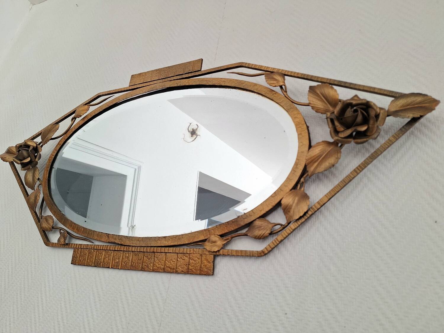 Large Art Deco Mirror, Retro Vintage Decoration