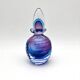 Murano Sommerso Perfume Bottle Signed with Polished Glass Faces 19cm