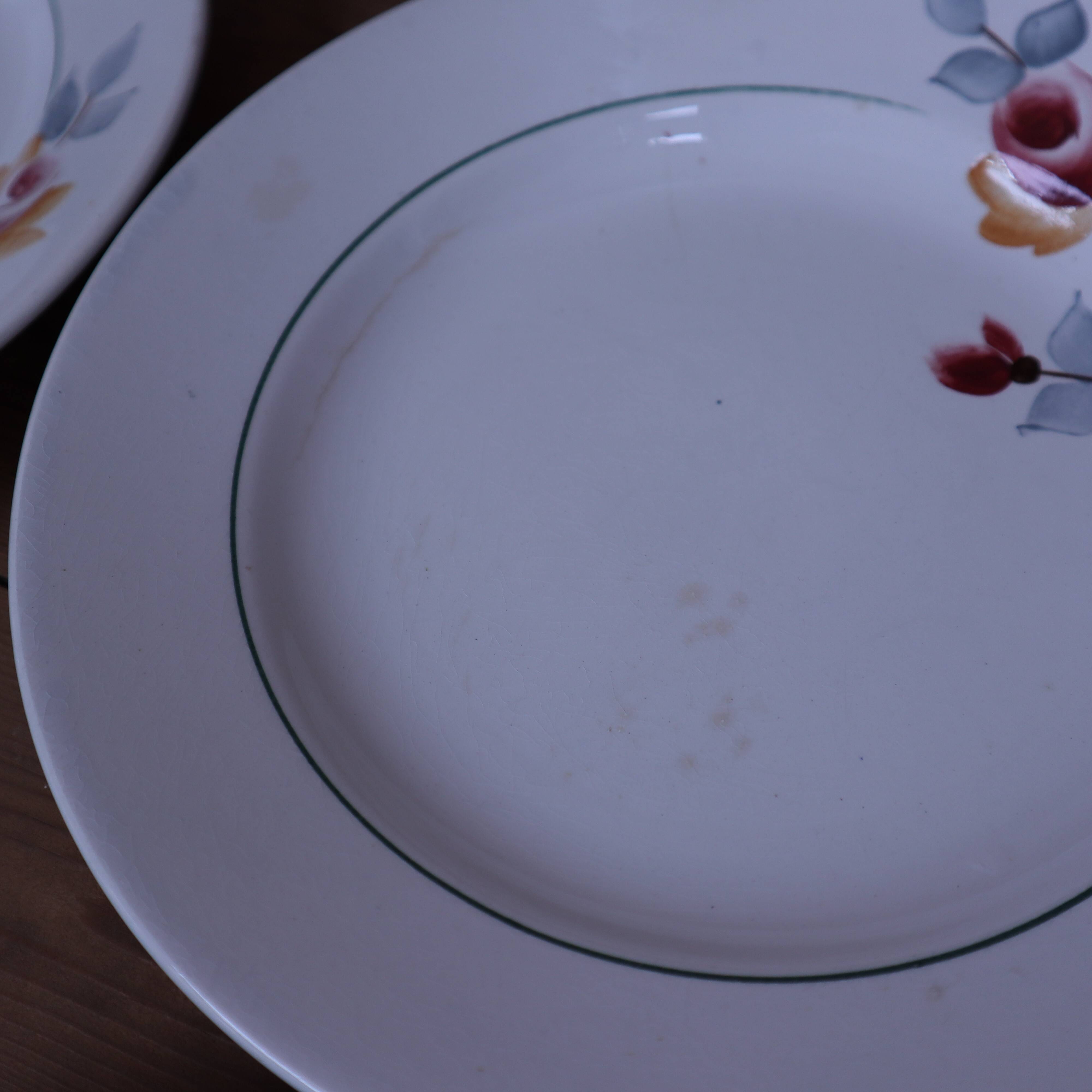 Set of 10 St Amand 7017 flat plates