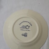 Gien Castle earthenware plate diam 22 cm