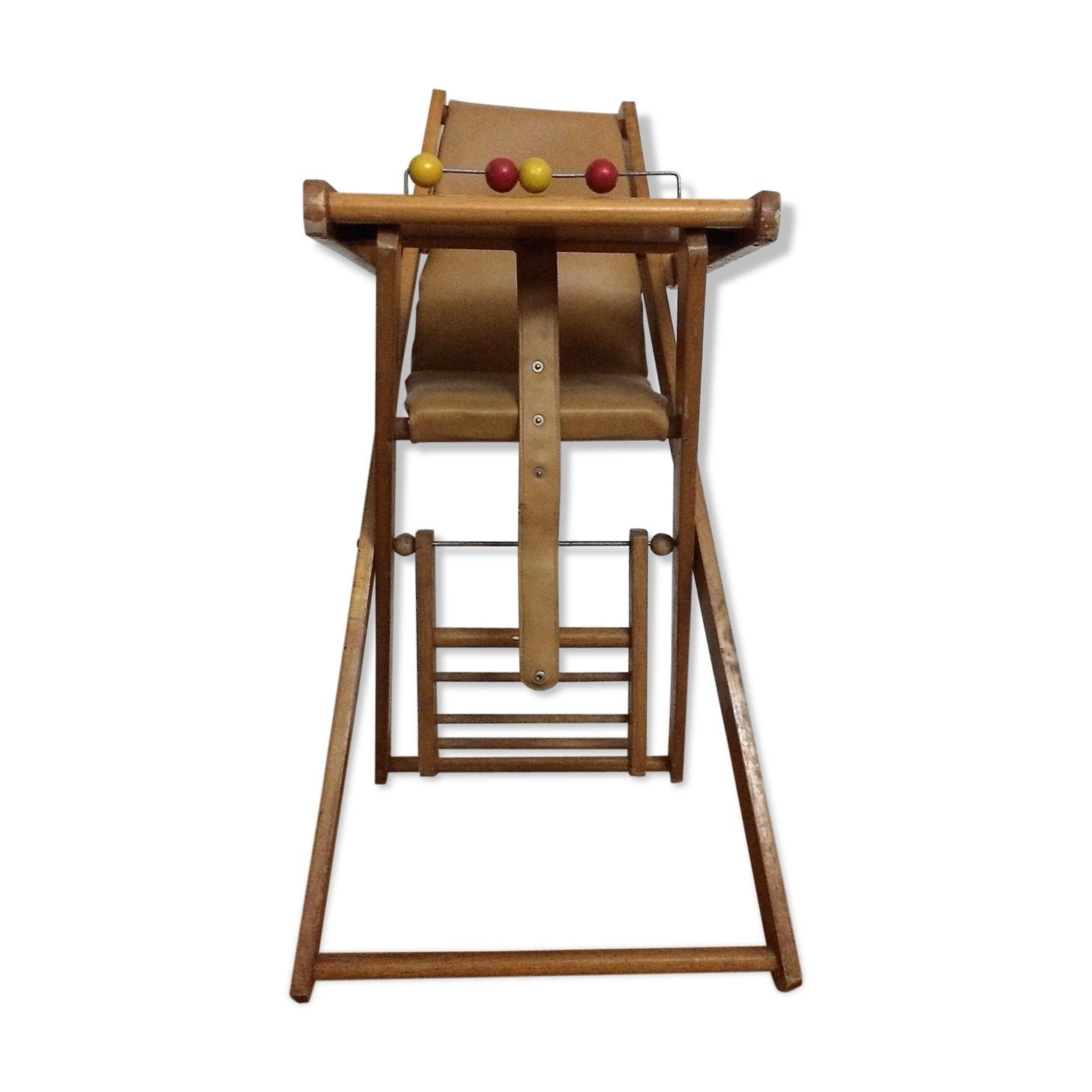 Chaise Haute Bebe Vintage En Bois Selency