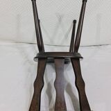 Antique bistro chairs in solid oak wood