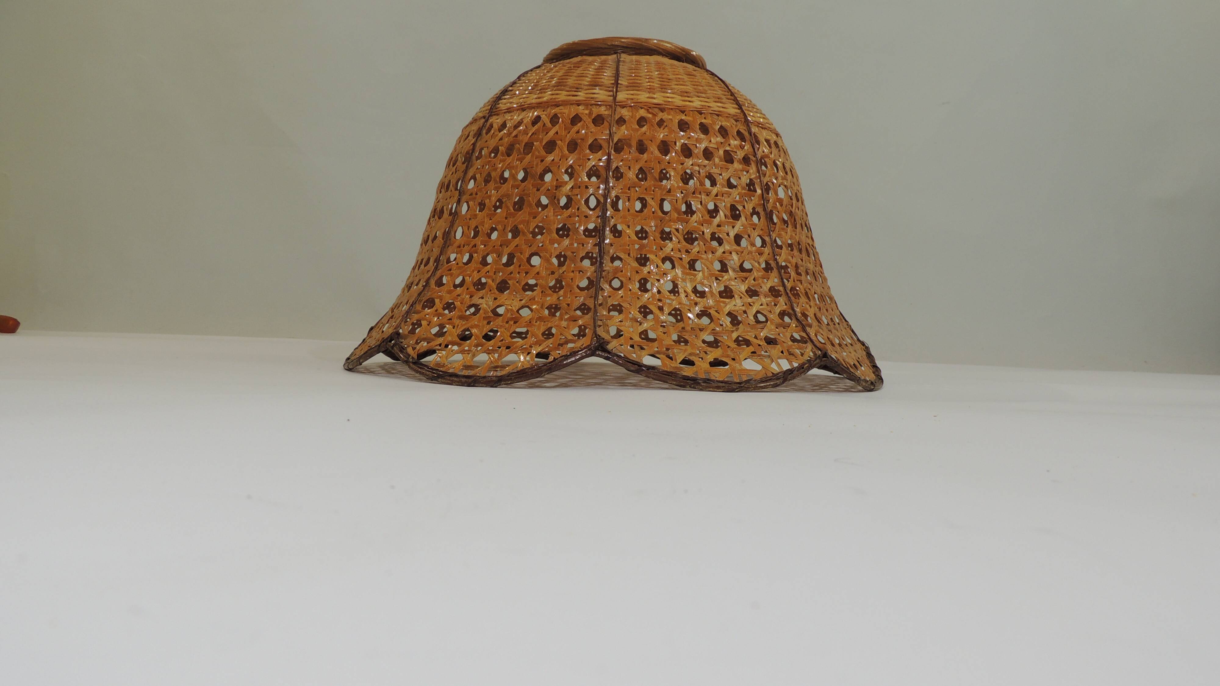 Rattan suspension / lampshade / chandelier / vintage
