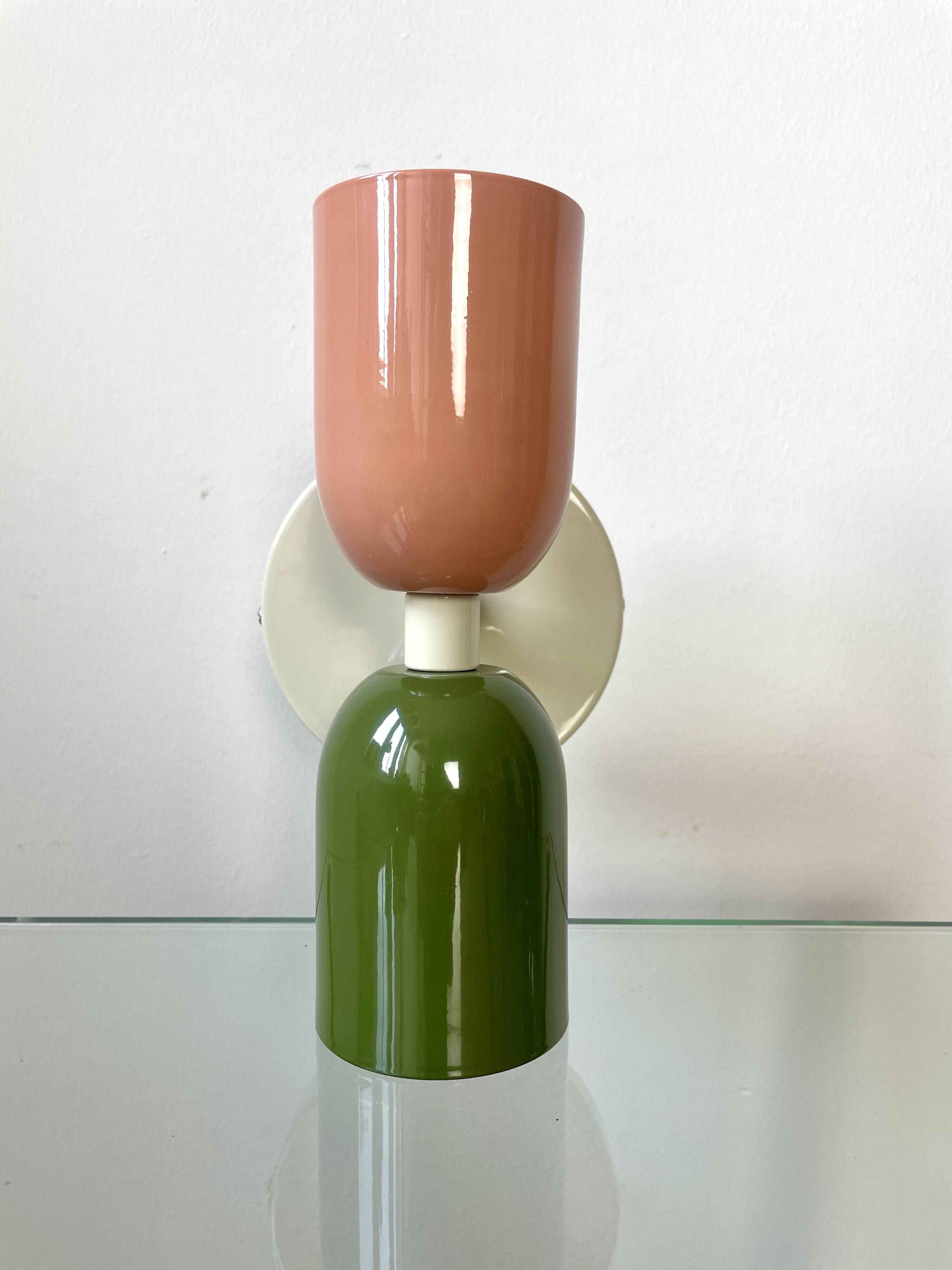 Pair of double lighting wall lights