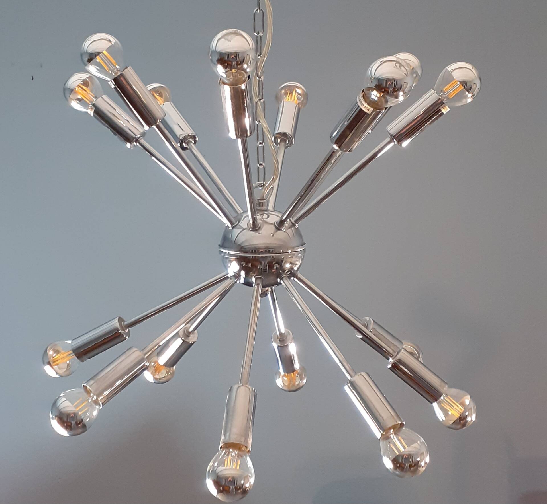 Suspension Spoutnik Vintage tchèque 1970s