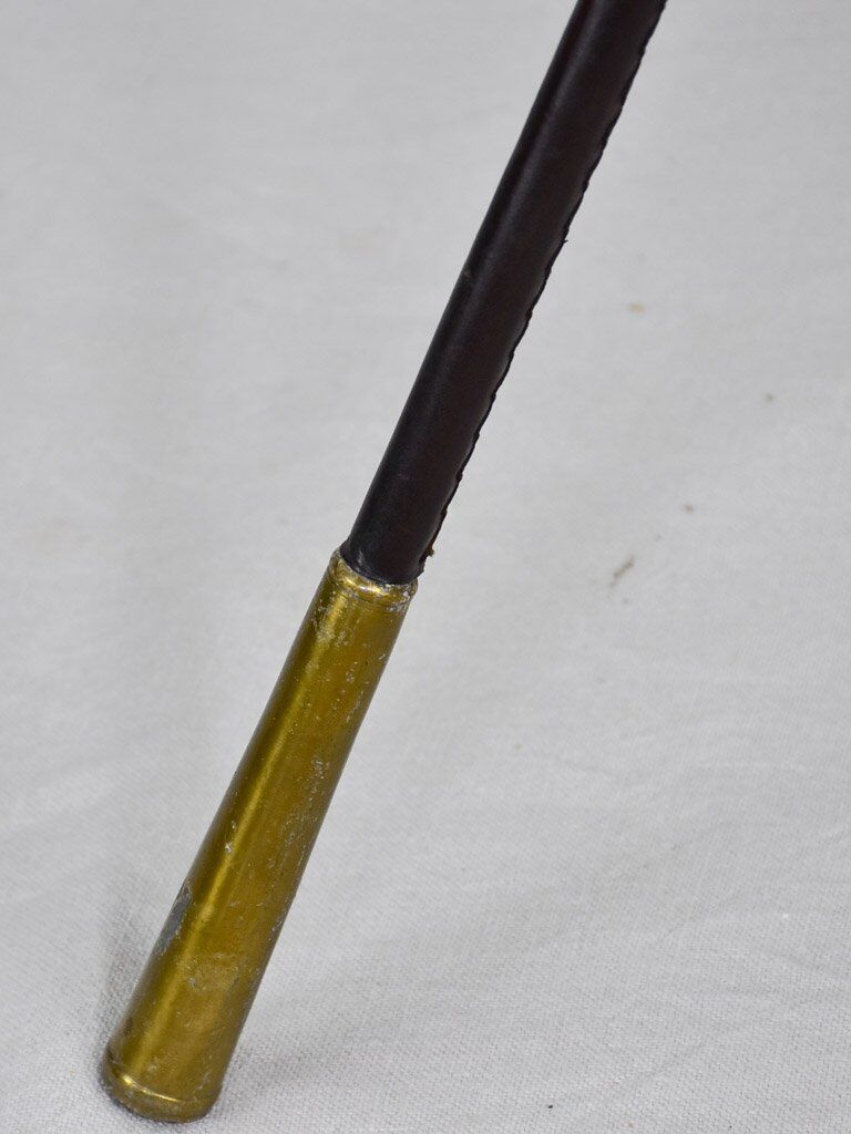 Lamppost club of golf club annees 70 leather wood and brass