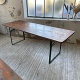 Guinguette table and its 2 benches