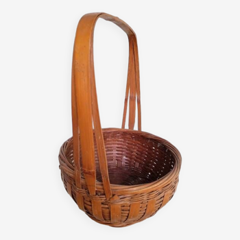 Panier ikebana japon bambou tressé XXth