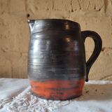 Glazed ceramic pitcher