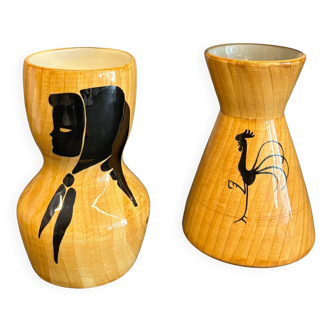 Duo of Vallauris ceramics