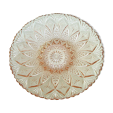 Plat en verre décor ananas