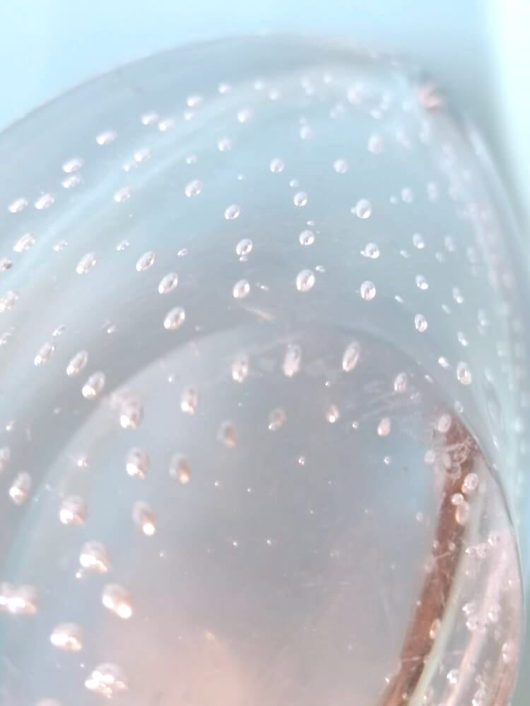 Empty pocket Kosta Boda around 1970 glass bubbled Sweden