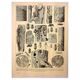Antique engraving 1928 A. Millot - Wood-boring insects 1, damage to trees