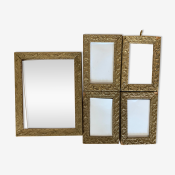 Set of 5 frames and a medium frame