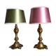 Pair of vintage bronze lamps