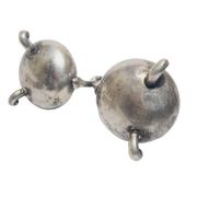 Eclectic silver salt and pepper holder, Germany, 1890s