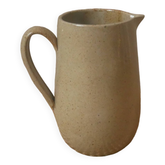 Enamelled ceramic pitcher handmade pottery slow country decoration