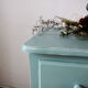 Commode vintage verte