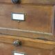 Meuble de métier ancien en bois à clapets
